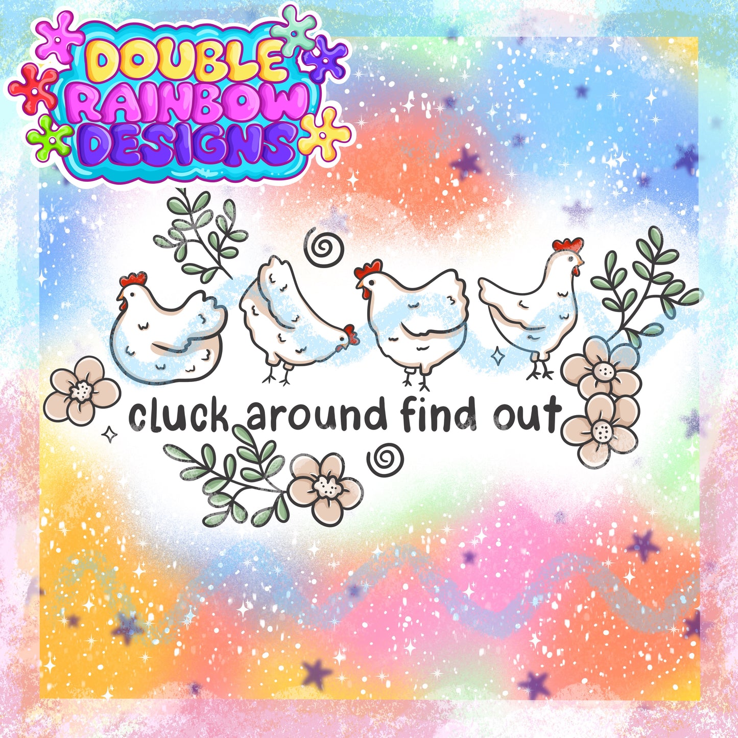 chicken floral