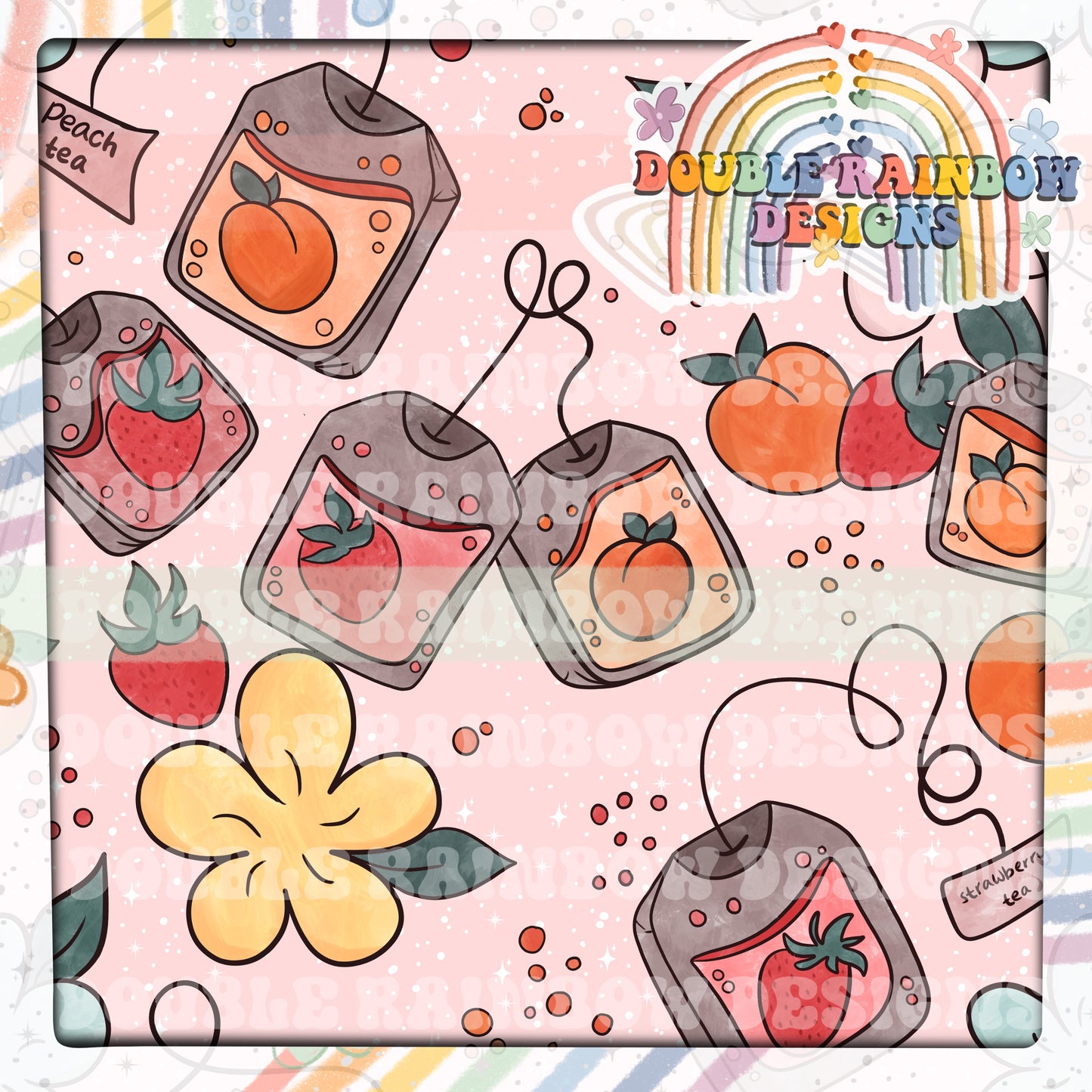 strawberry peach tea