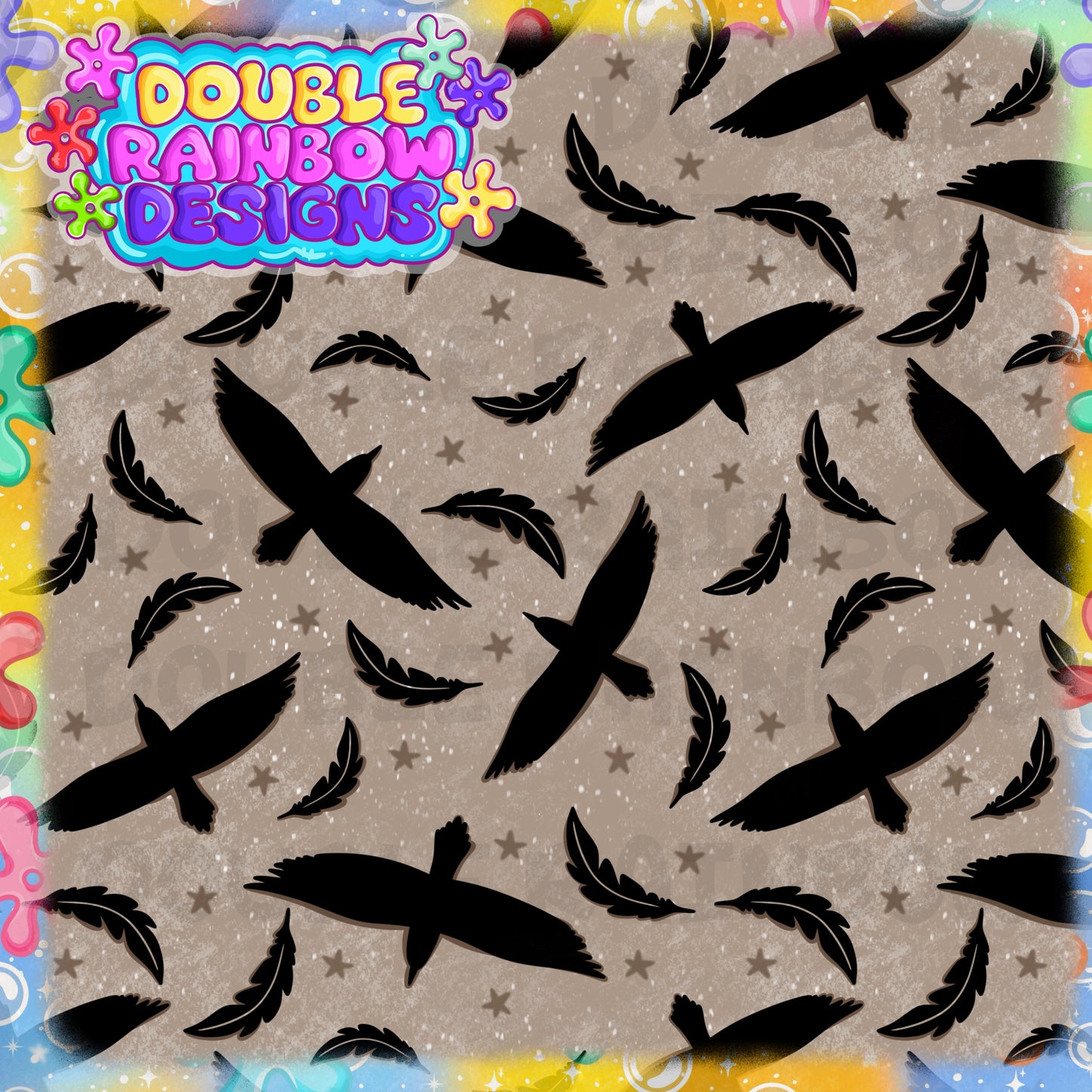 Raven feathers
