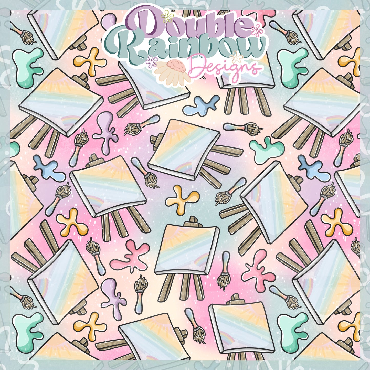 artsy pastel