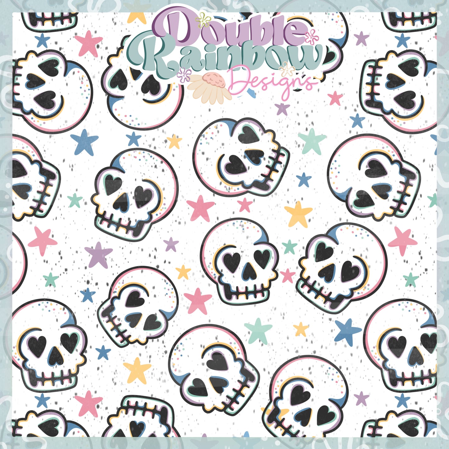 pastel skulls
