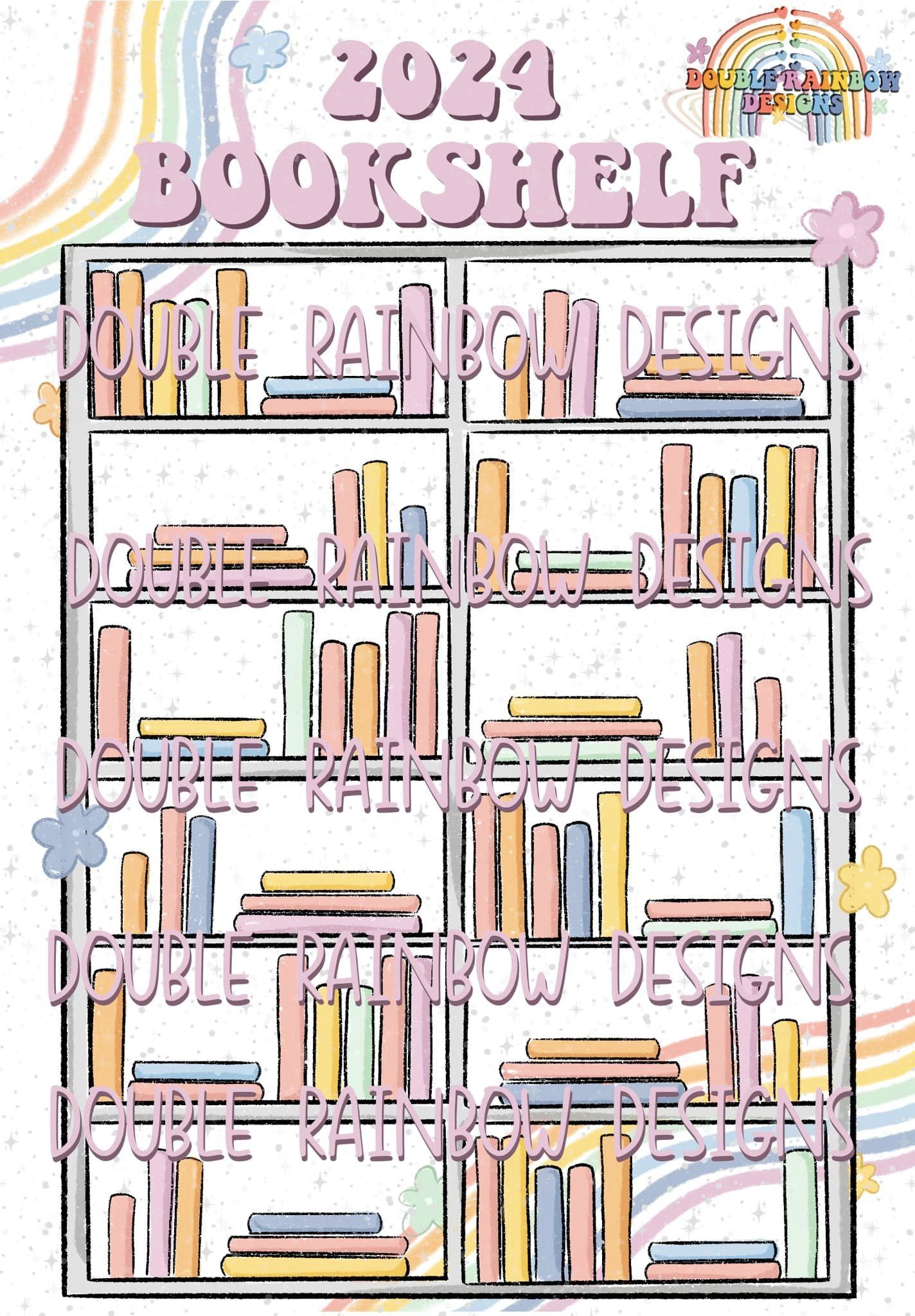 2024 bookshelf printable Designsby Destinee