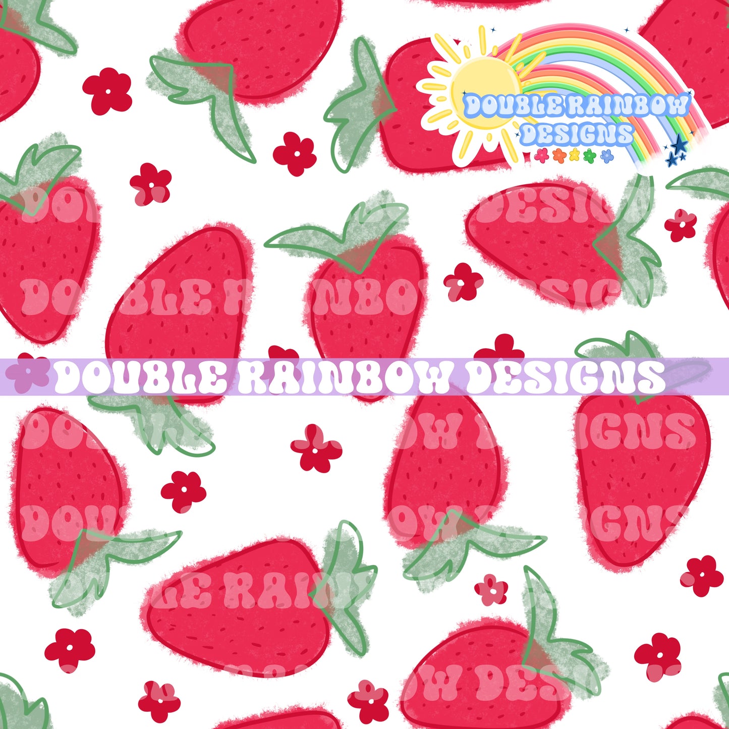 Floral Strawberries