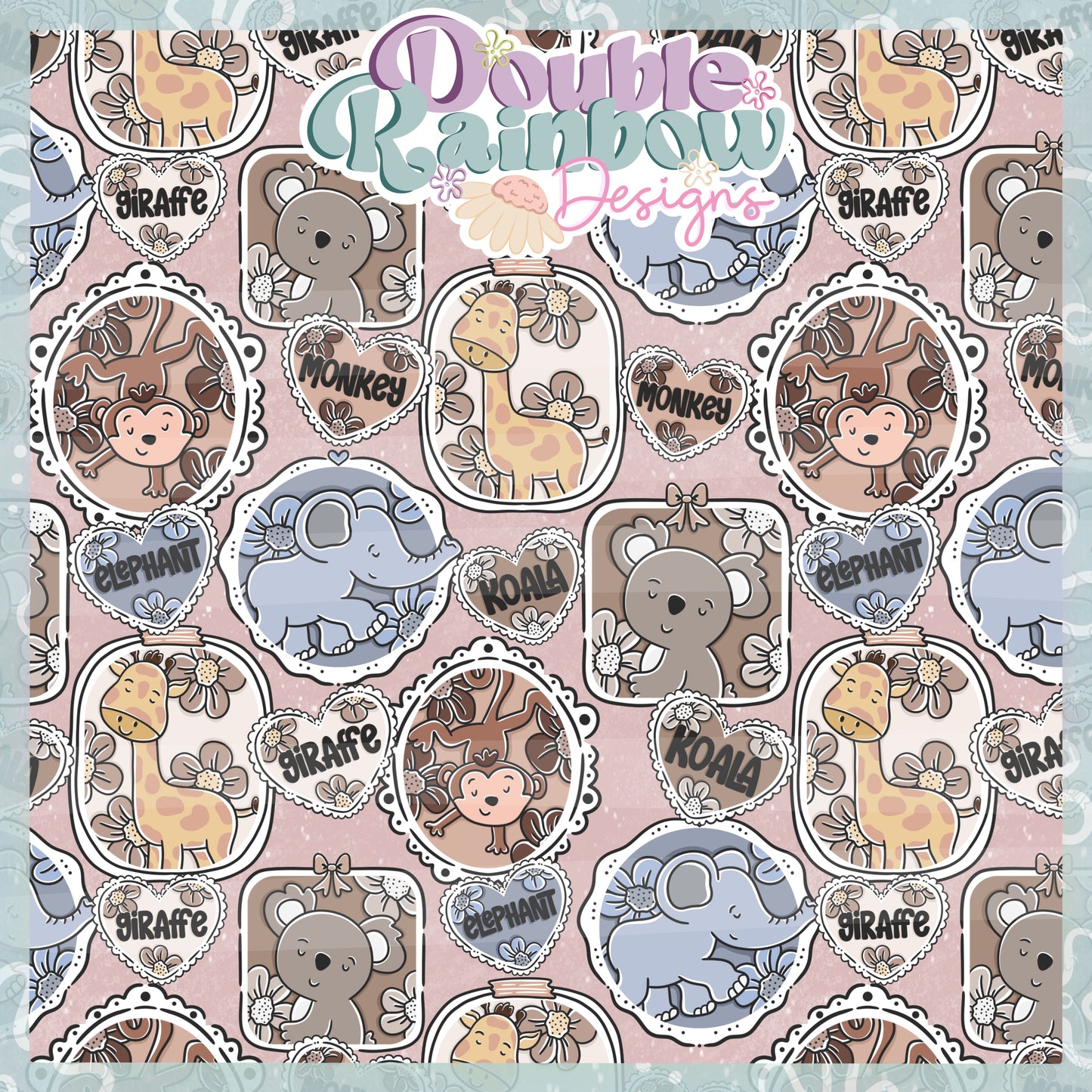 Zoo animal frames