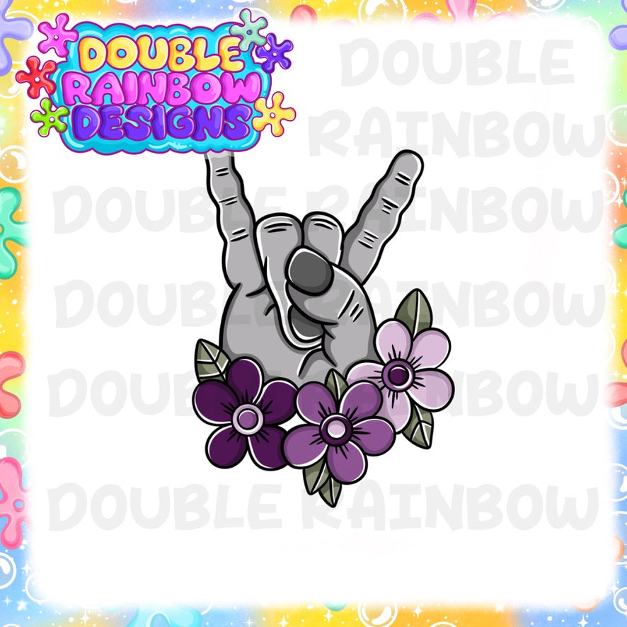 rock on hand
