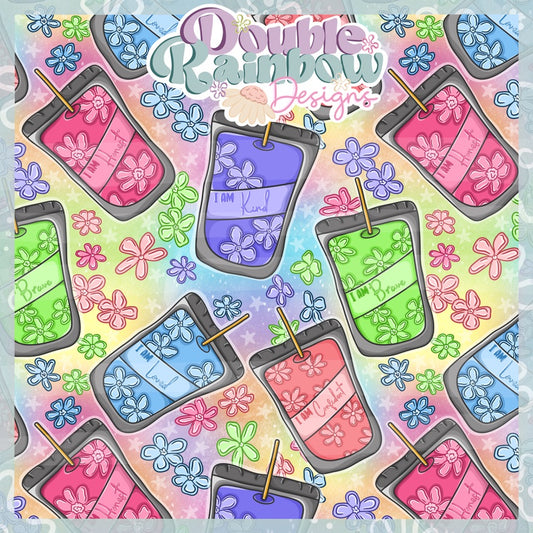 Affirmation juice pouches