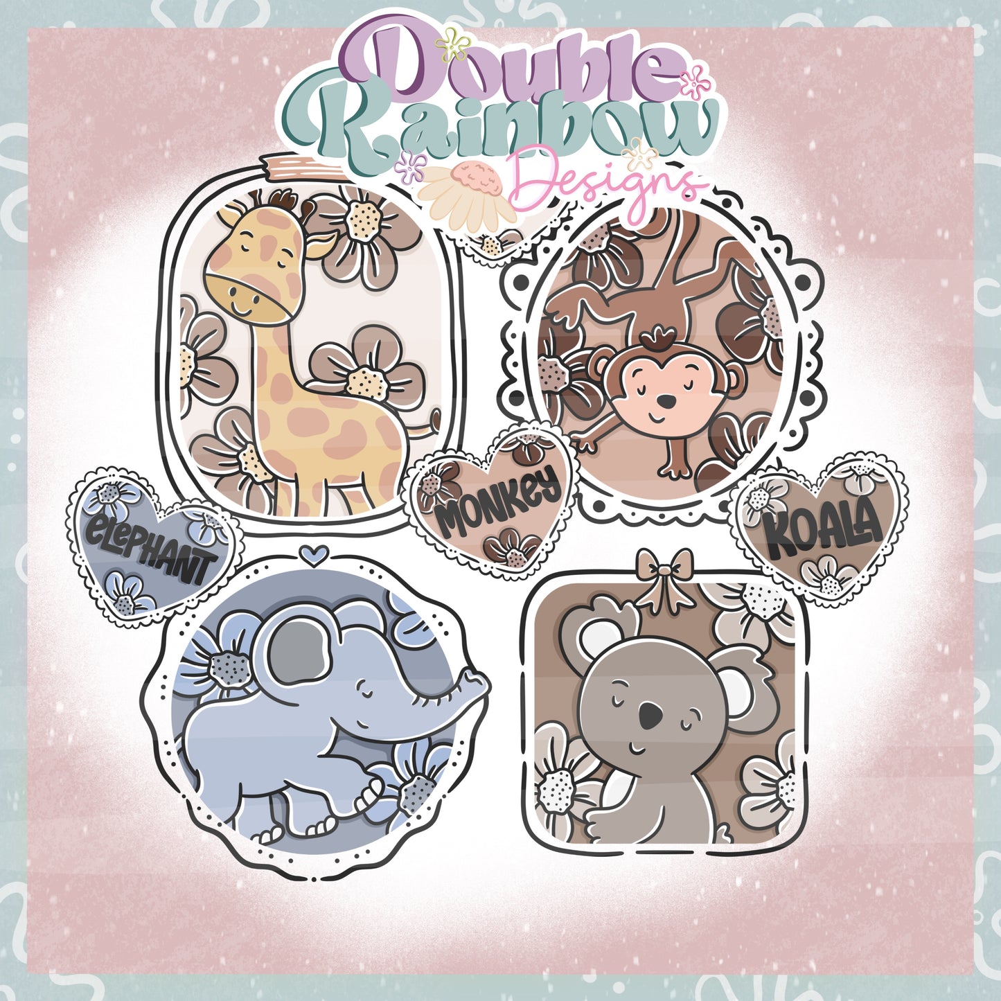 Zoo animal frames