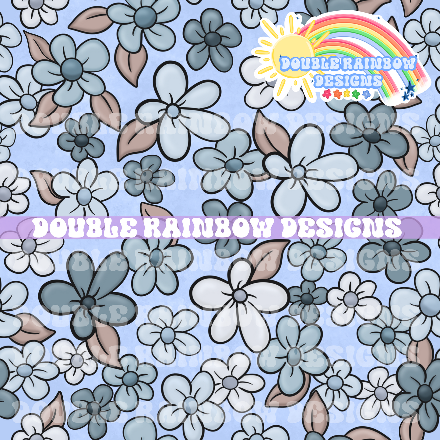 Blue floral