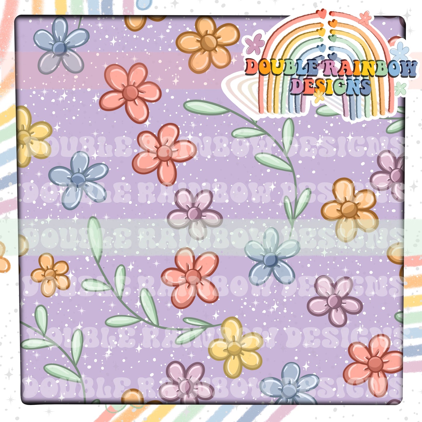 purple floral