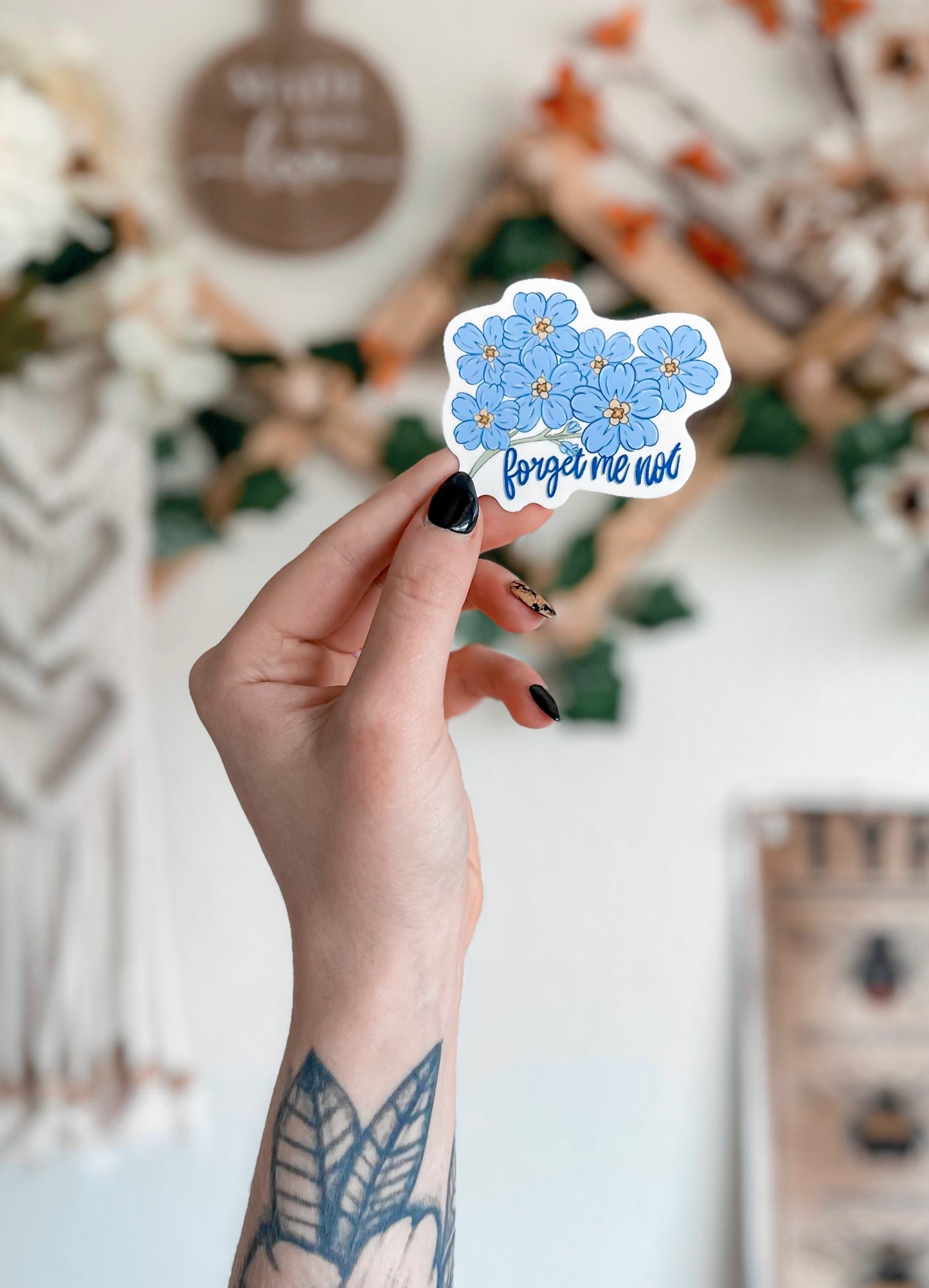 forget me not sticker