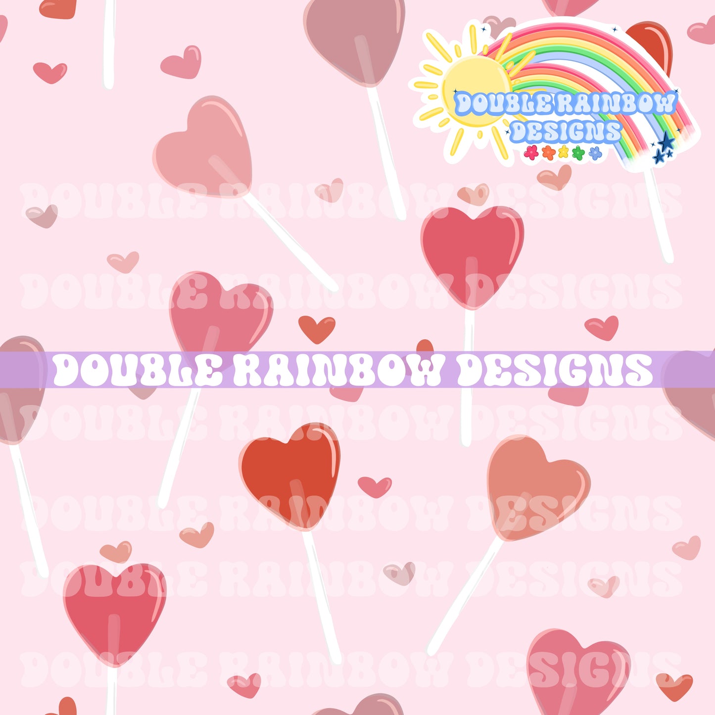pink heart suckers