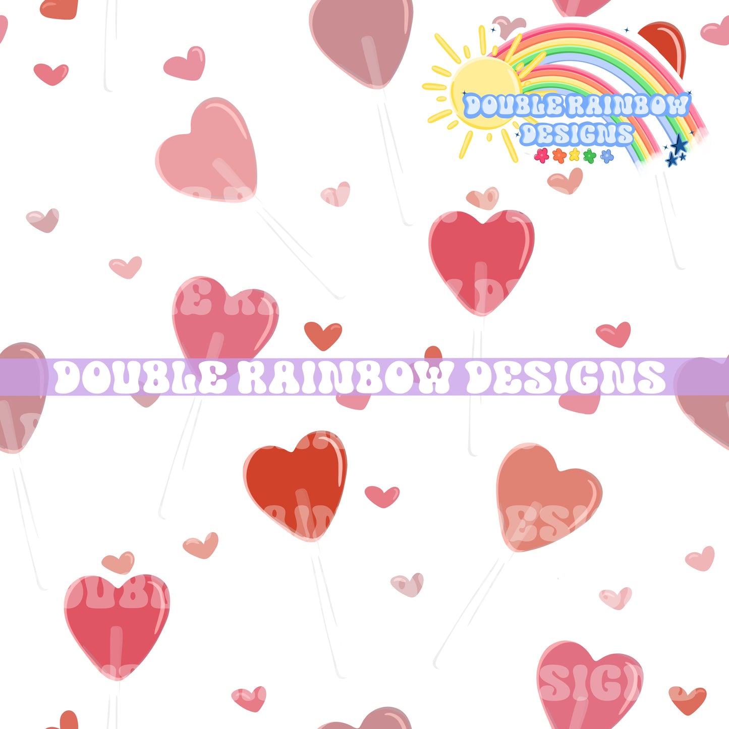 pink heart suckers